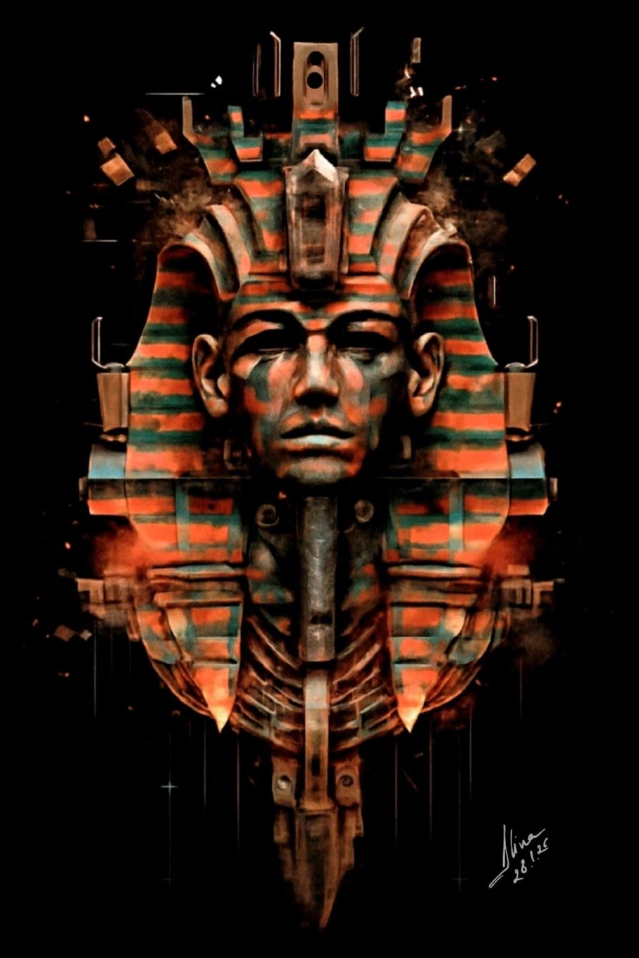 ArteDiAlina.com painting: Pharaoh's call